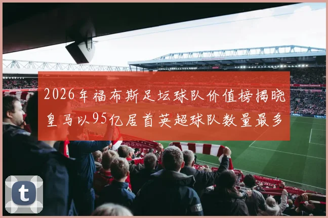 2026年福布斯足坛球队价值榜揭晓皇马以95亿居首英超球队数量最多